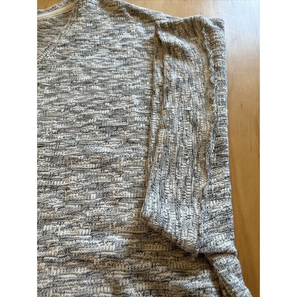 Terra & Sky Plus Size Gray White Cap Sleeve Blouse Women's Size 3X - Picture 4 of 8